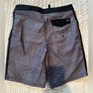 Hurley Boy’s Black and Gray Swim Shorts